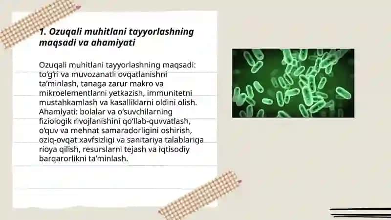 Ozuqali muhitlani tayyorlash 3