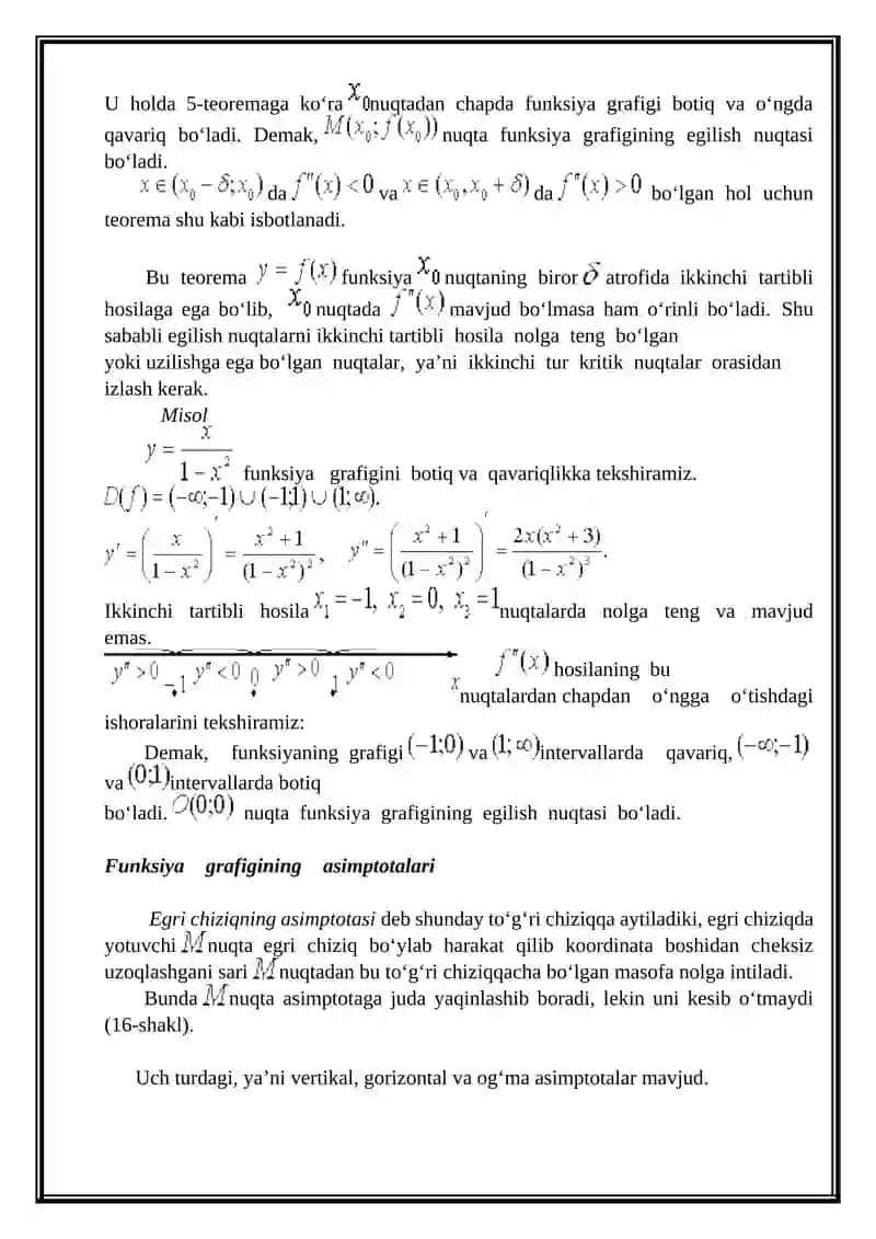 Funksiyani to‘la tekshirish 3