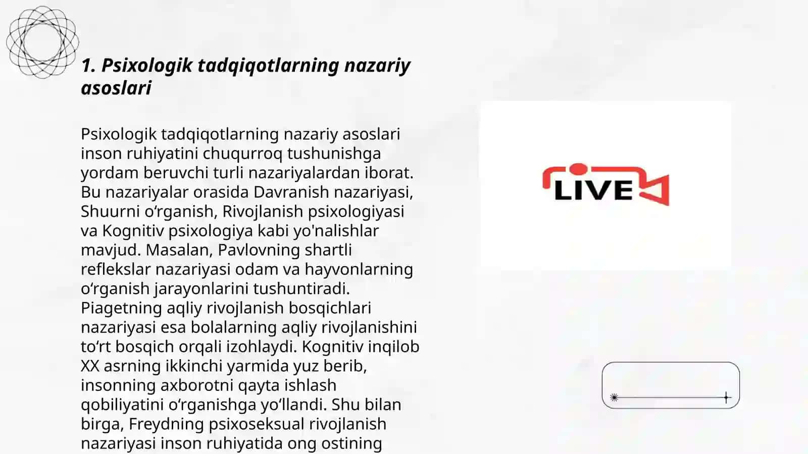 Psixologik tadqiqot metodlari metodalogik asoslari 3