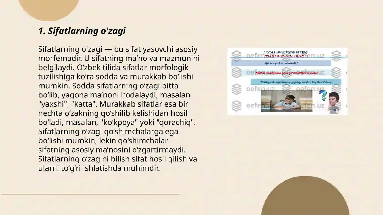 Sifatlarning yasalishi 3