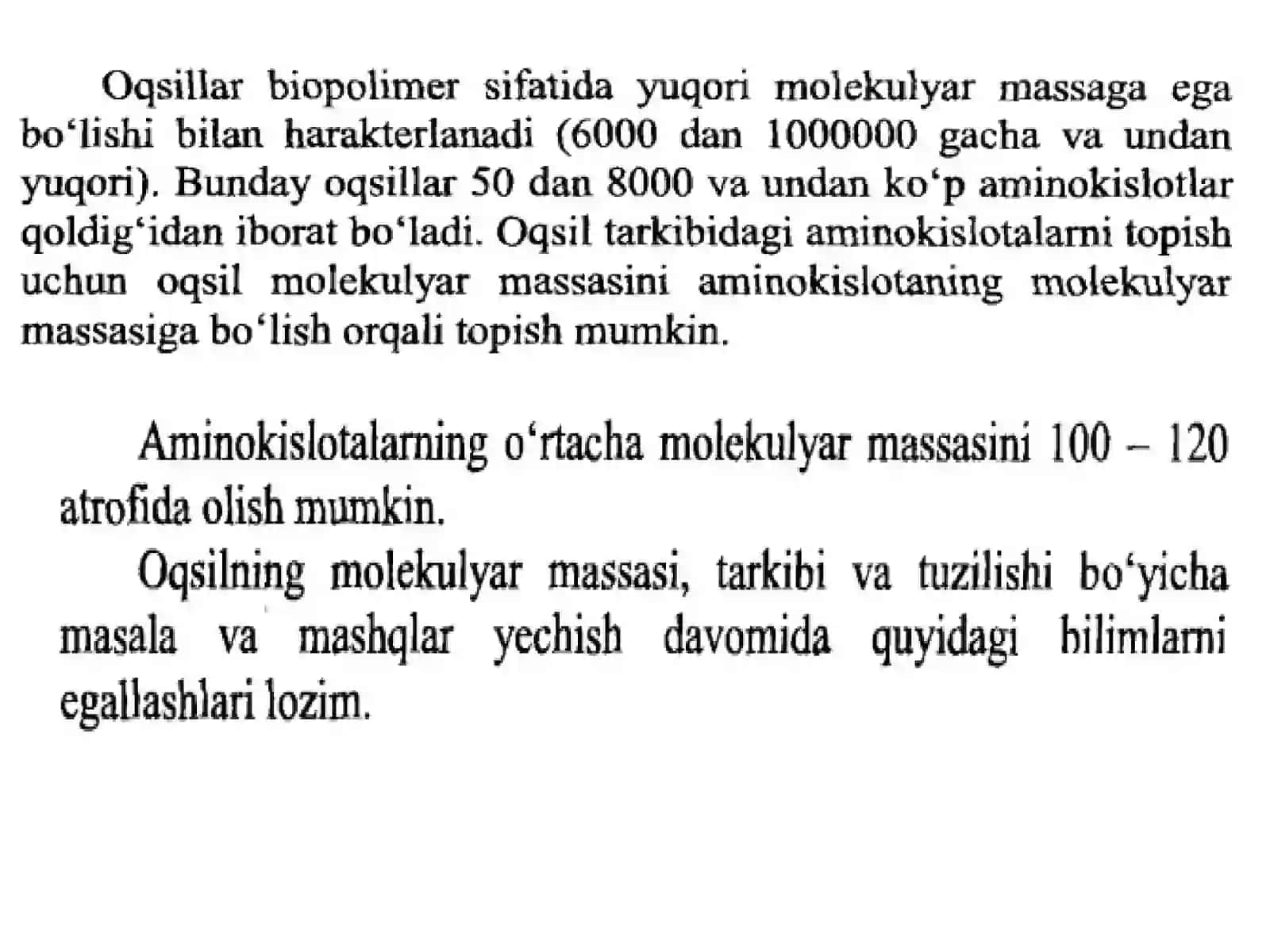BIOLOGIYADAN MASALA VA MASHQLAR YECHISH 3