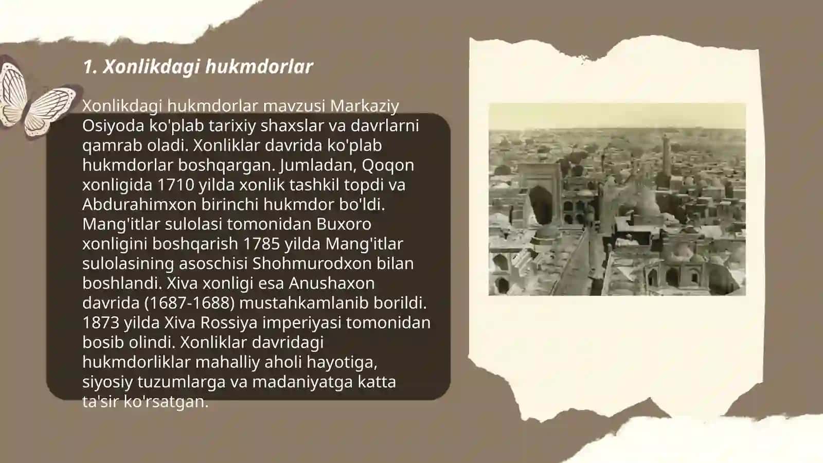 Xonlikdagi hukmdorlar mavzusi 3