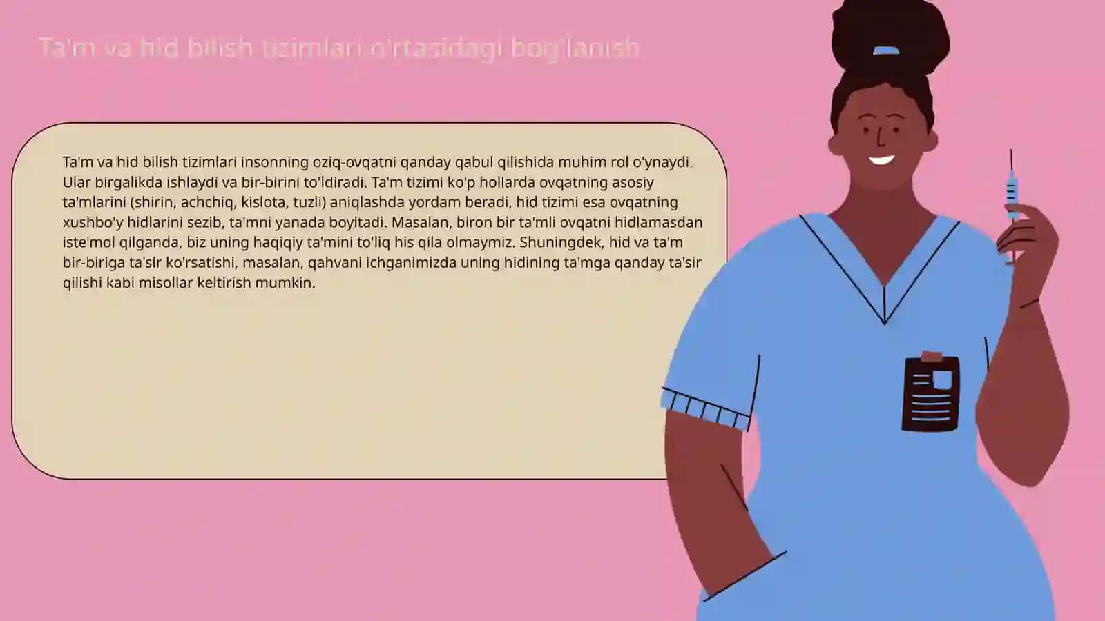 Ta'm bilish va hid bilish a'zolarining funksional anatomiyasi 3