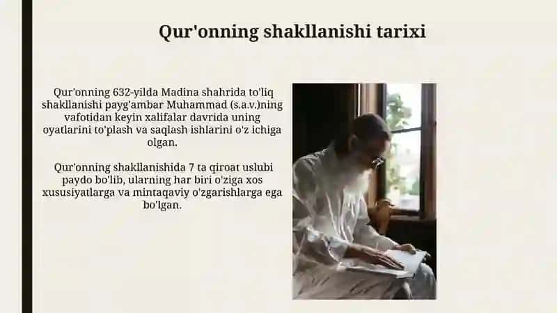 Qur'on, Hadis, Fiqh, Aqida ilmlarining shakllanish tarixi 3