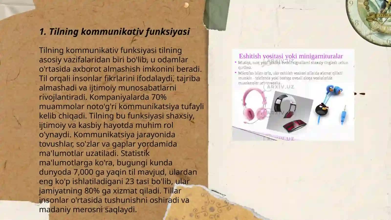 Tilning axborotni toʻplash va uzatish funksiyalari 3
