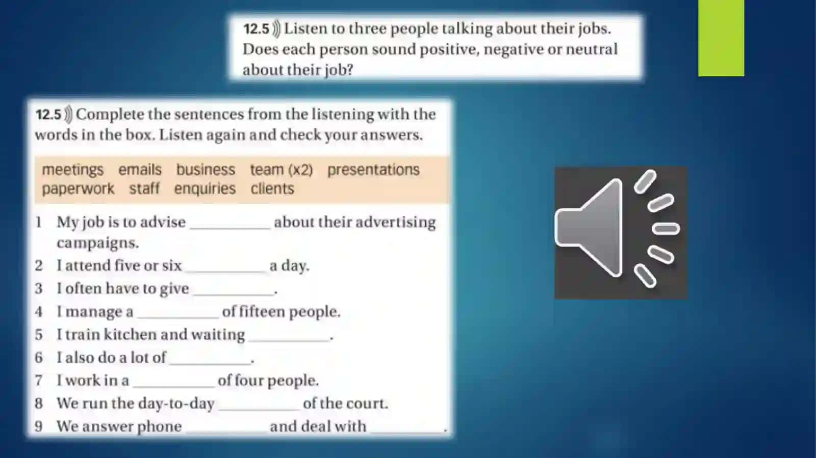 LESSON 9 WRITE A CV 3