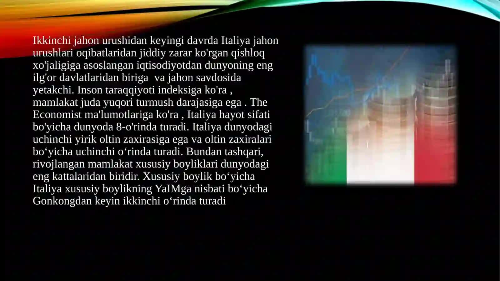 Italiyaning makroiqtisodiy korsatkichlari 3