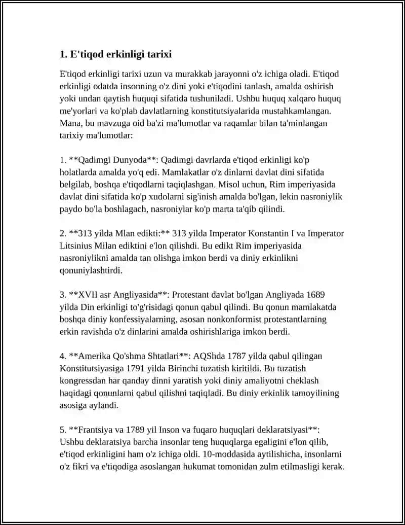 VIJDON VA E'TIQOD ERKINLIGINING TA'RIFI 3