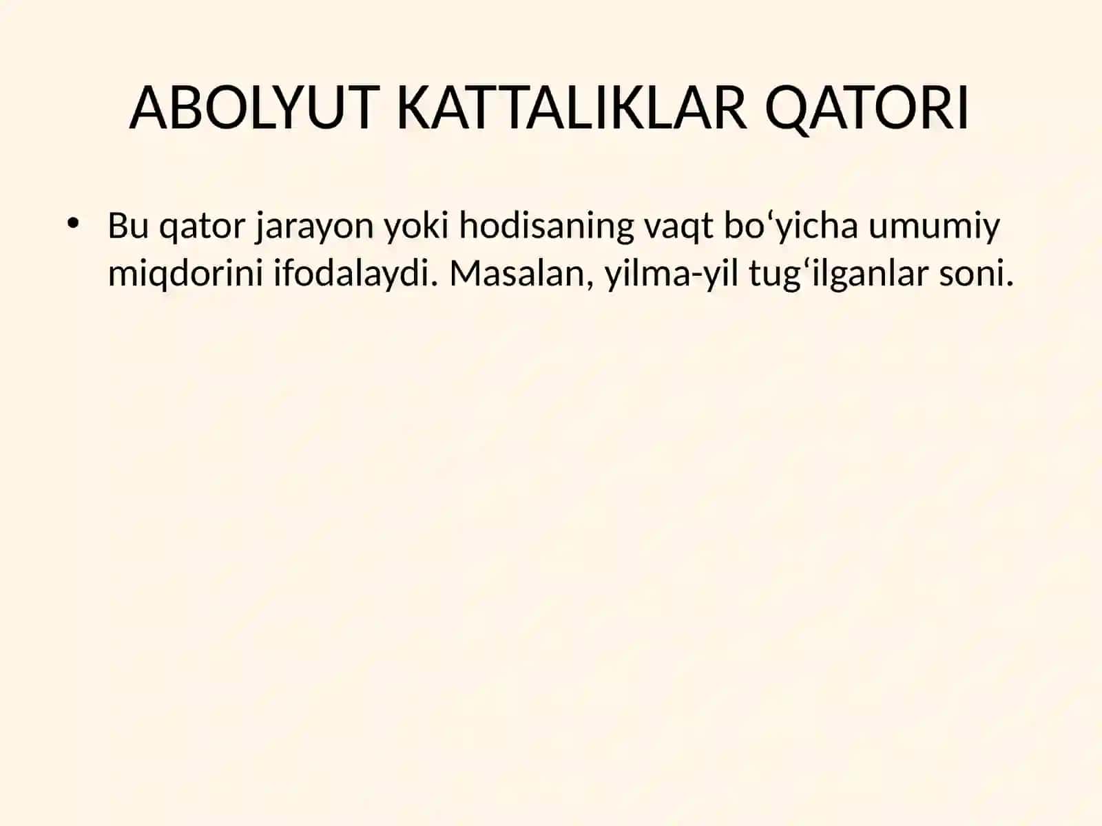 DINAMIK QATORLAR HAQIDA TUSHUNCHA 3