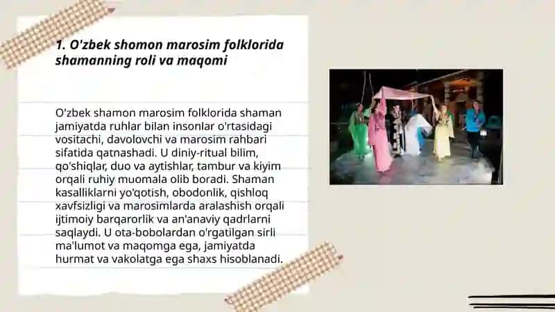 O'zbek shomon marosim folklyori 3