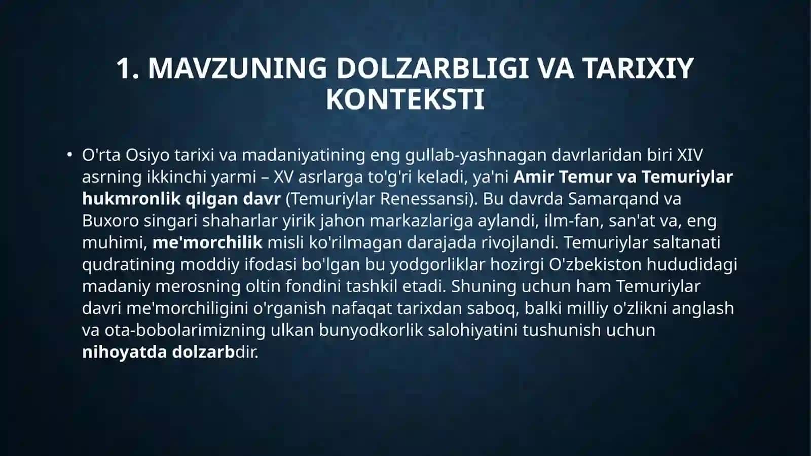 Temuriylar davridagi memorchilik yodgorliklari 3