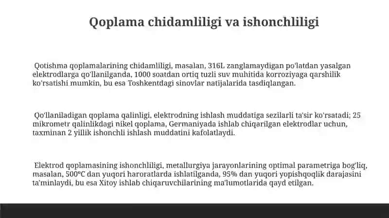 Elektrod qoplamalari 3