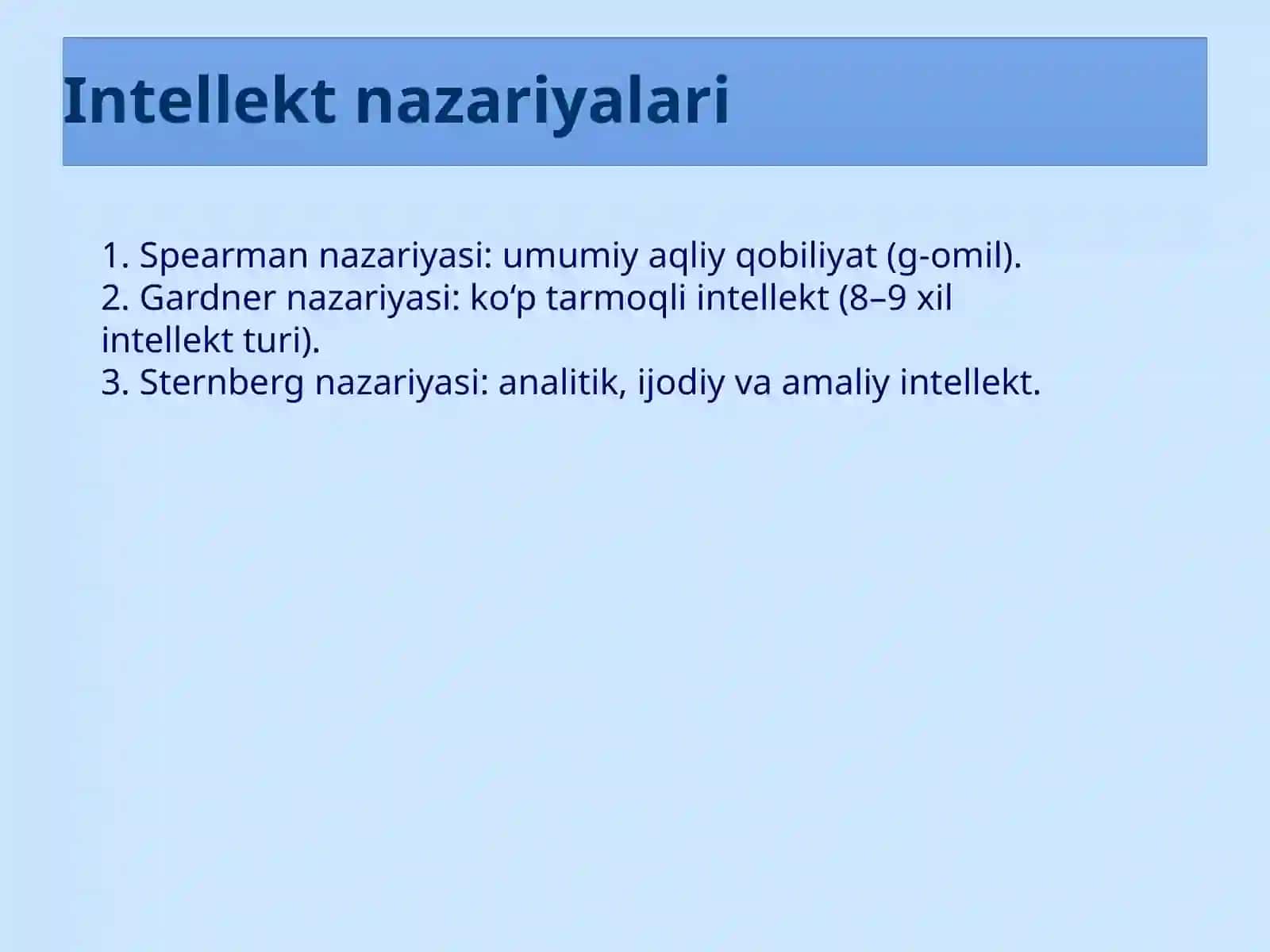 Intellekt tushunchasi va individual farqlar 3