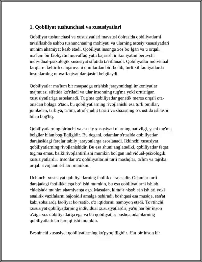 QOBILIYATLAR VA ULARNING TURLARI 3