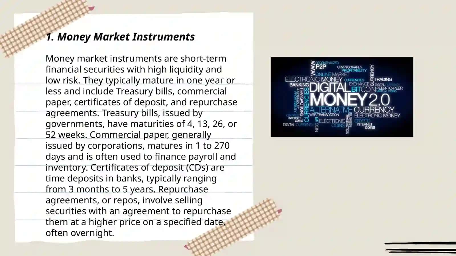 Money markts 3