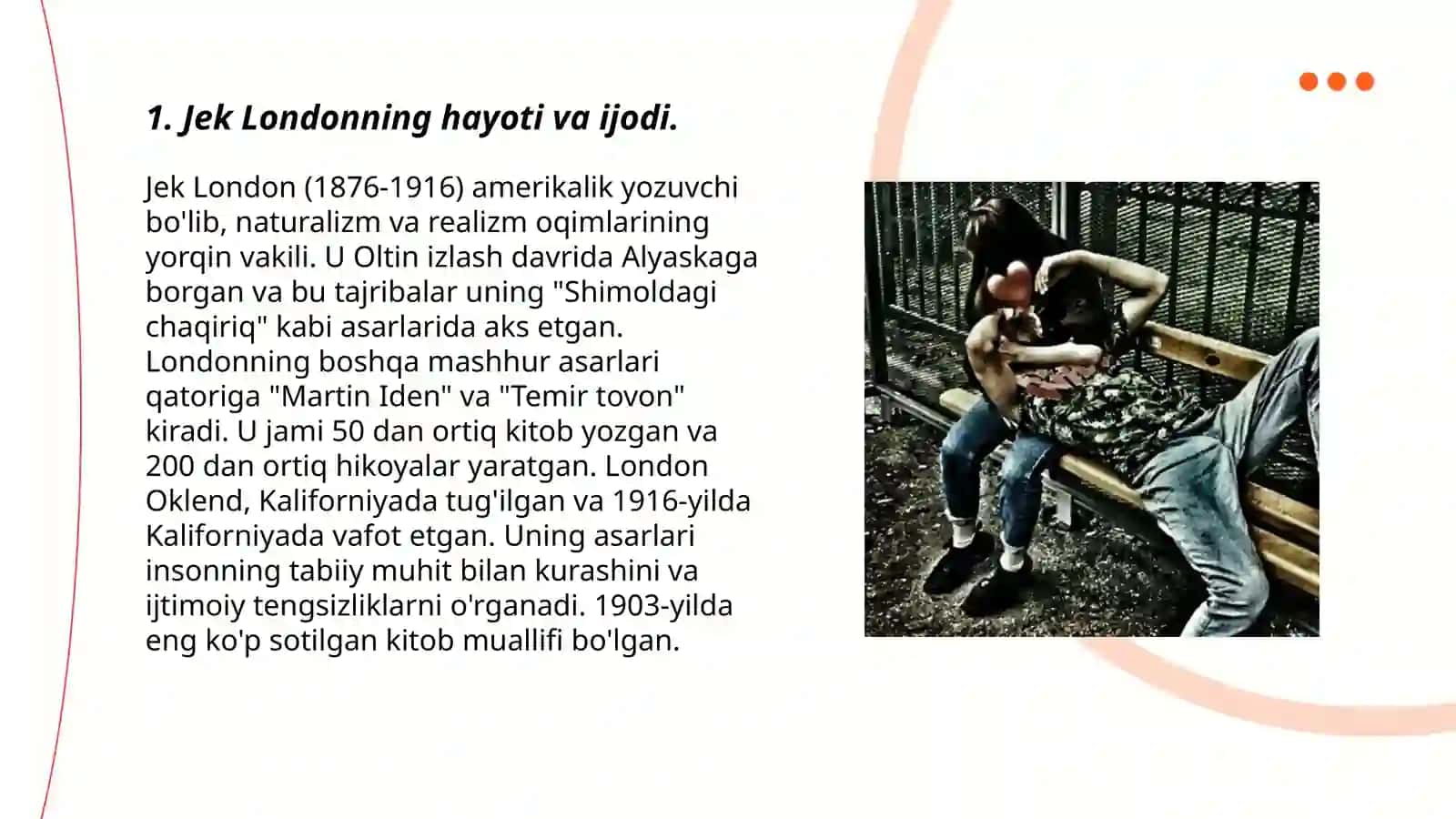 Hayot qonuni'' hikoyasi 3