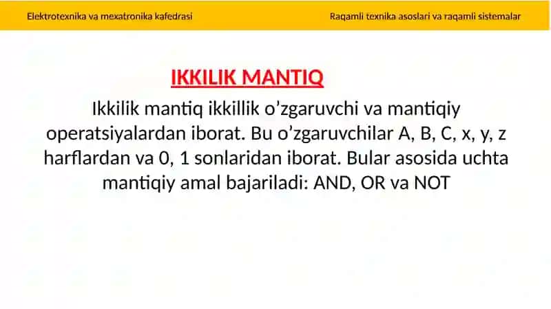 Ikkilik Mantiq 3