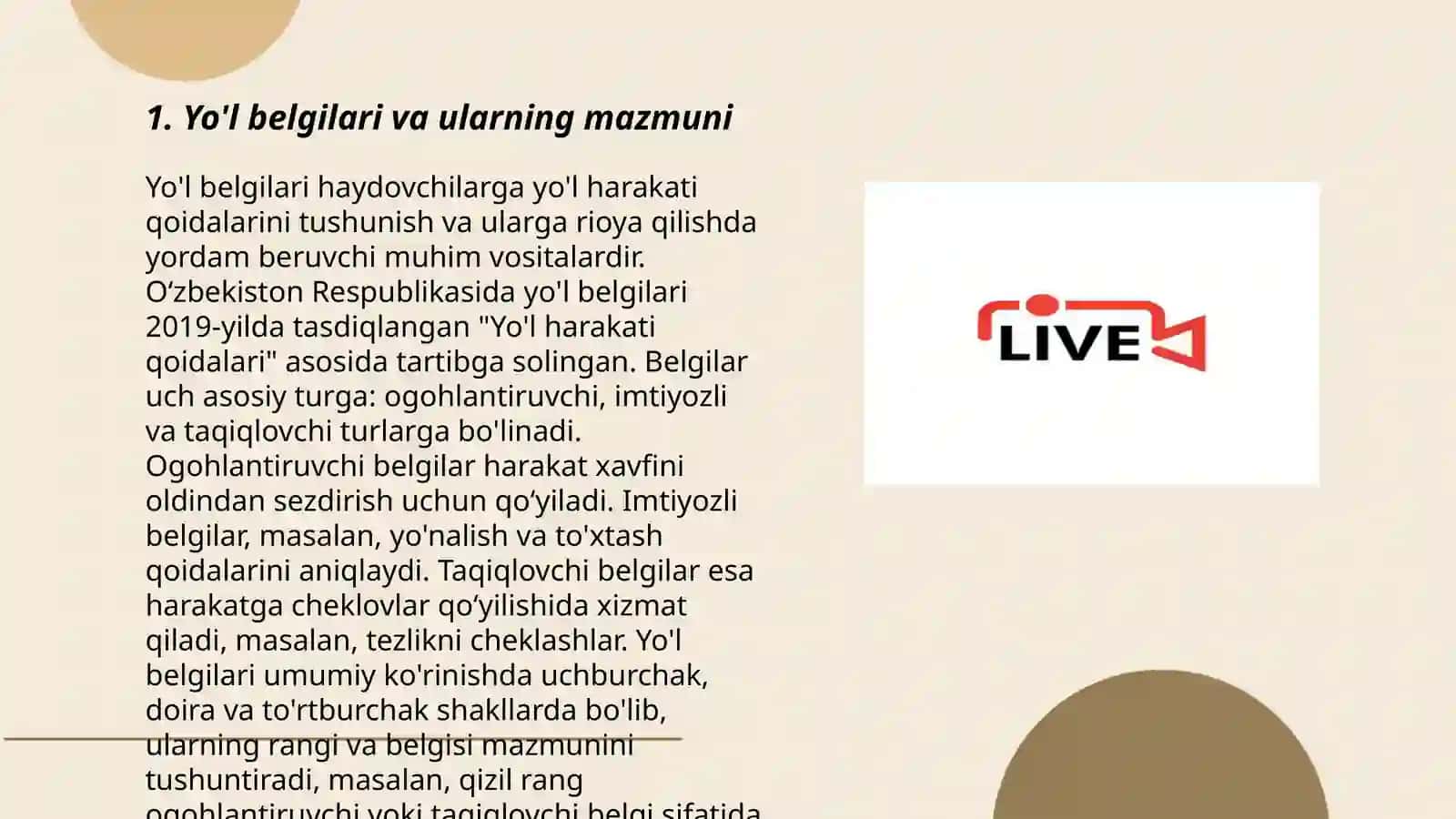 Yo'l xarakati xavfsizligi 3