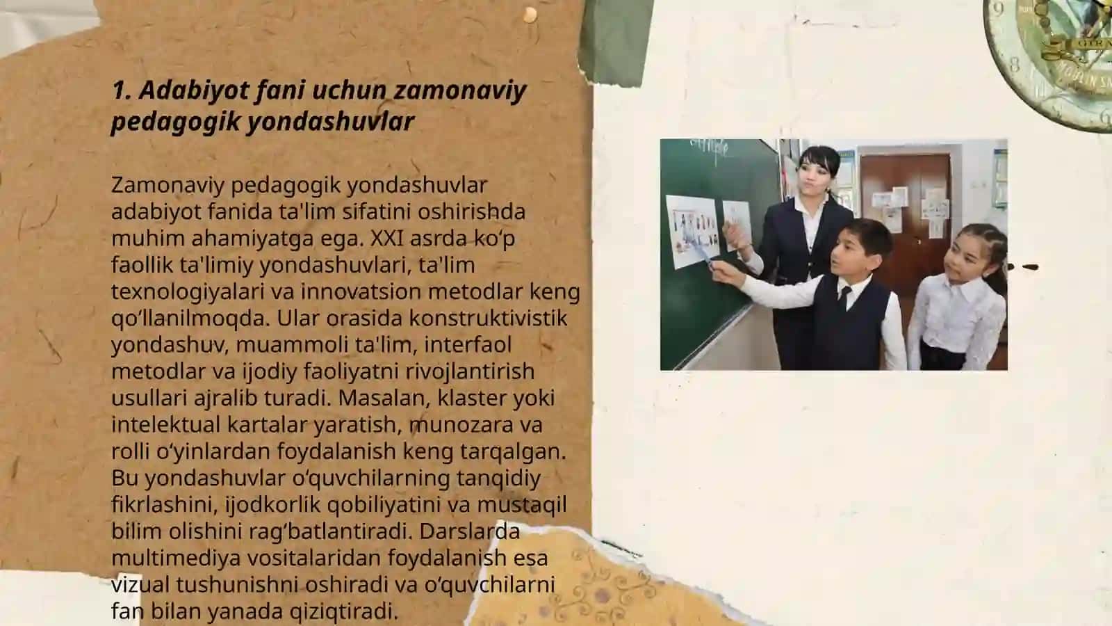 Adabiyot o'qitishga doir yondashuv 3