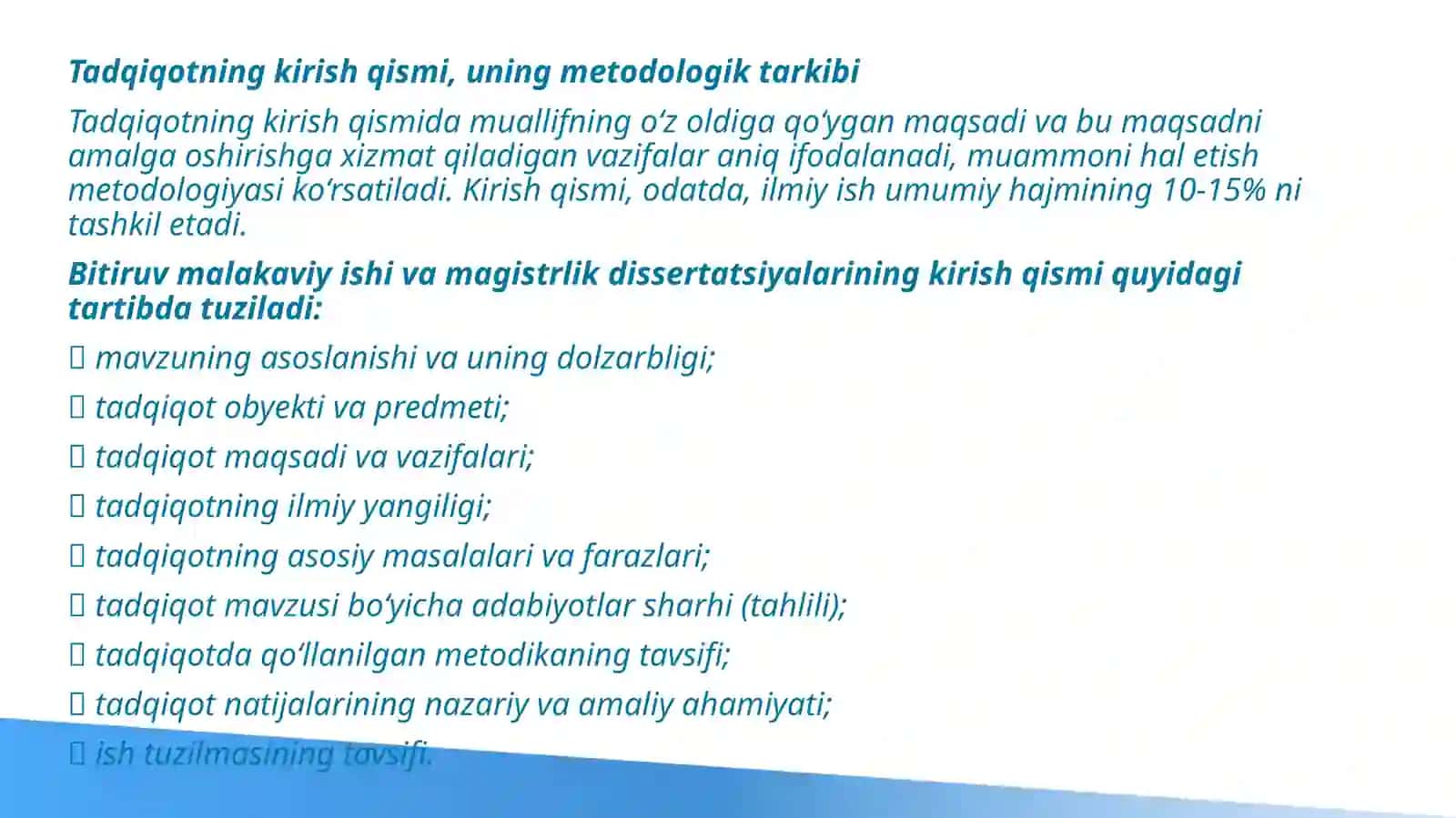 Tadqiqotning tarkibiy hususiyatlari 3
