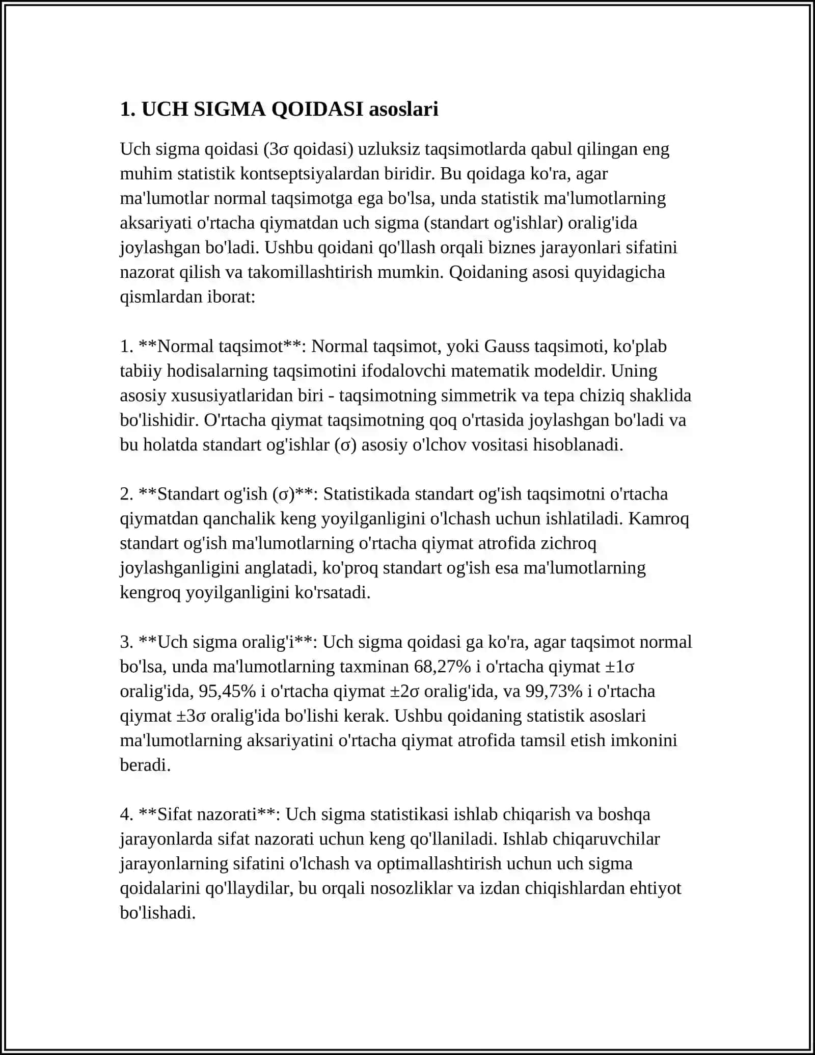 UCH SIGMA QOIDASI 3