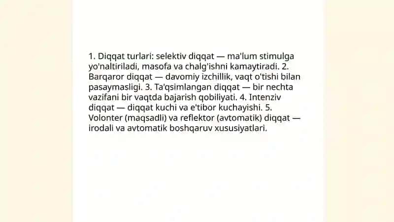 Diqqat va sezgi 3