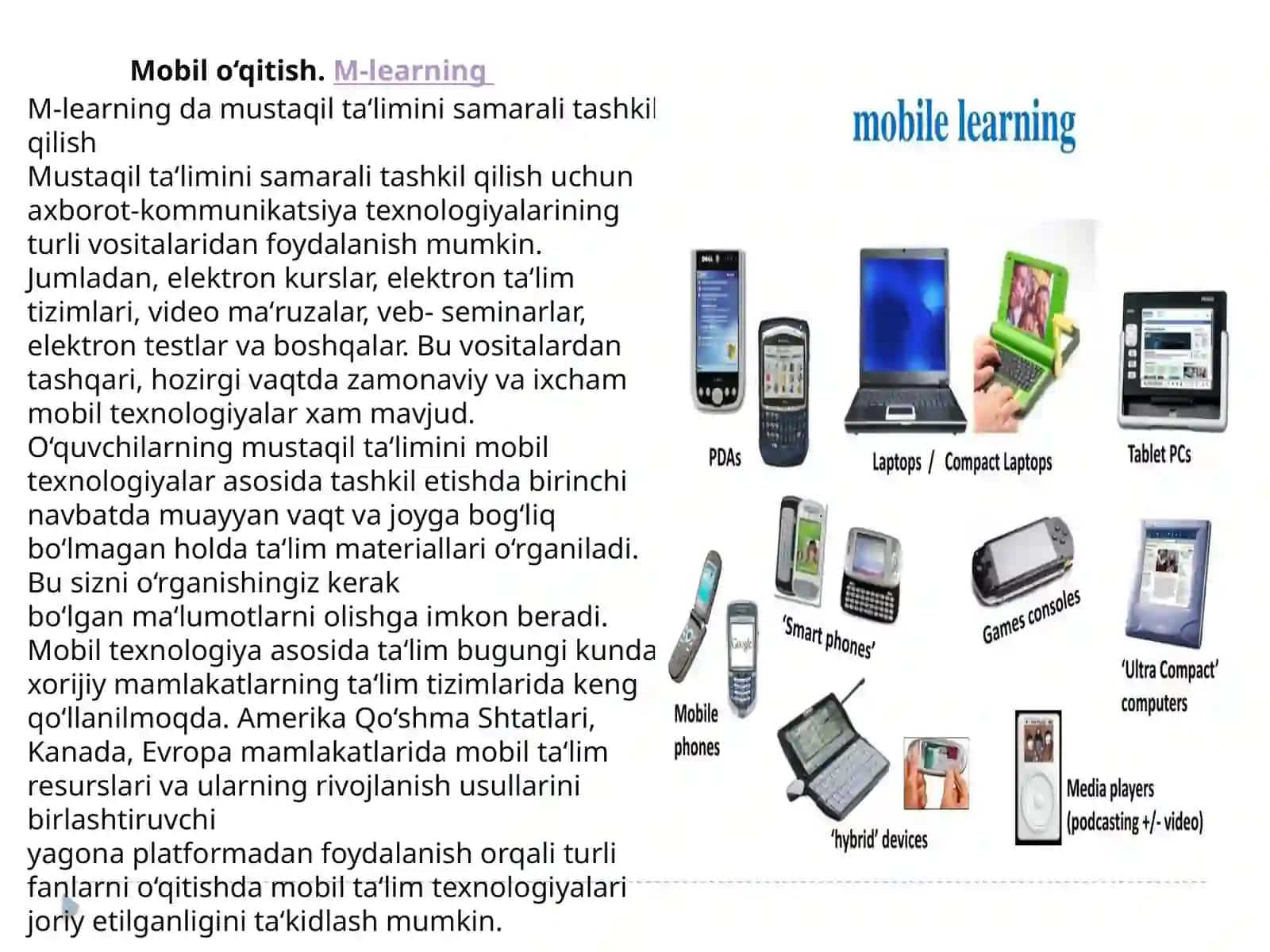 Mobil Ta'lim Portativ Qurilmalar 3