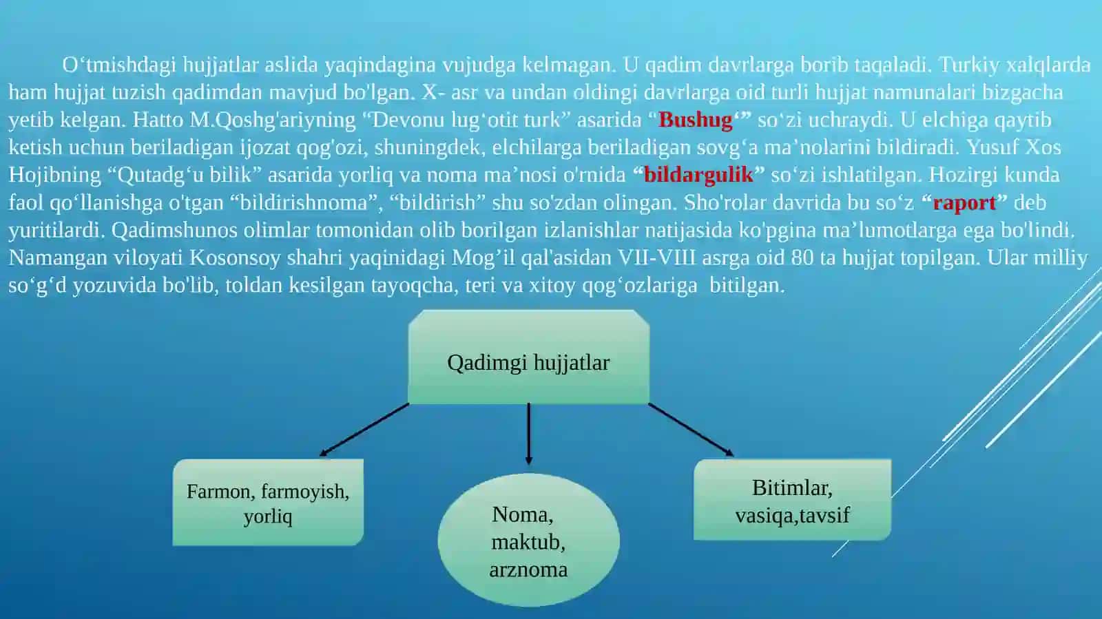 O'zbekiston Respublikasida hujjatchilikning takomillashuvi 3