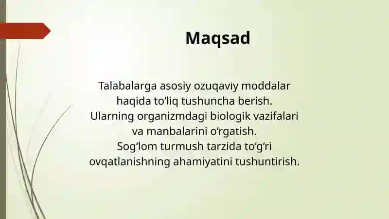 Maxammatova Ruxshon's Mustaqil Ish Taqdimoti 3