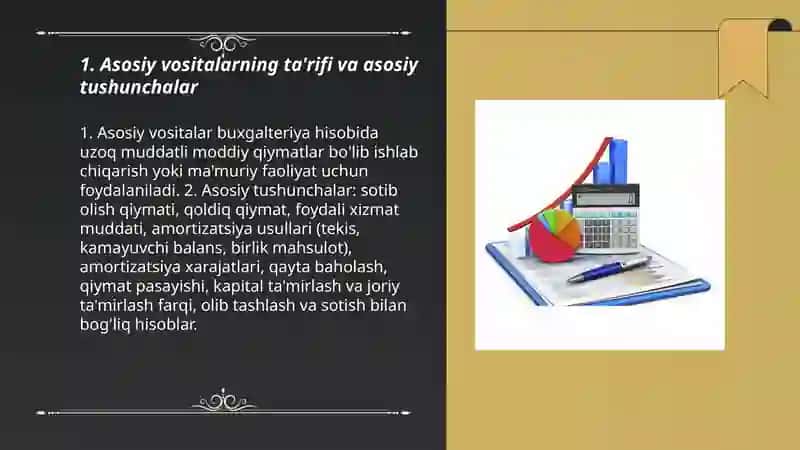 Asosiy vositalarning buxgalteriya hisobi 3