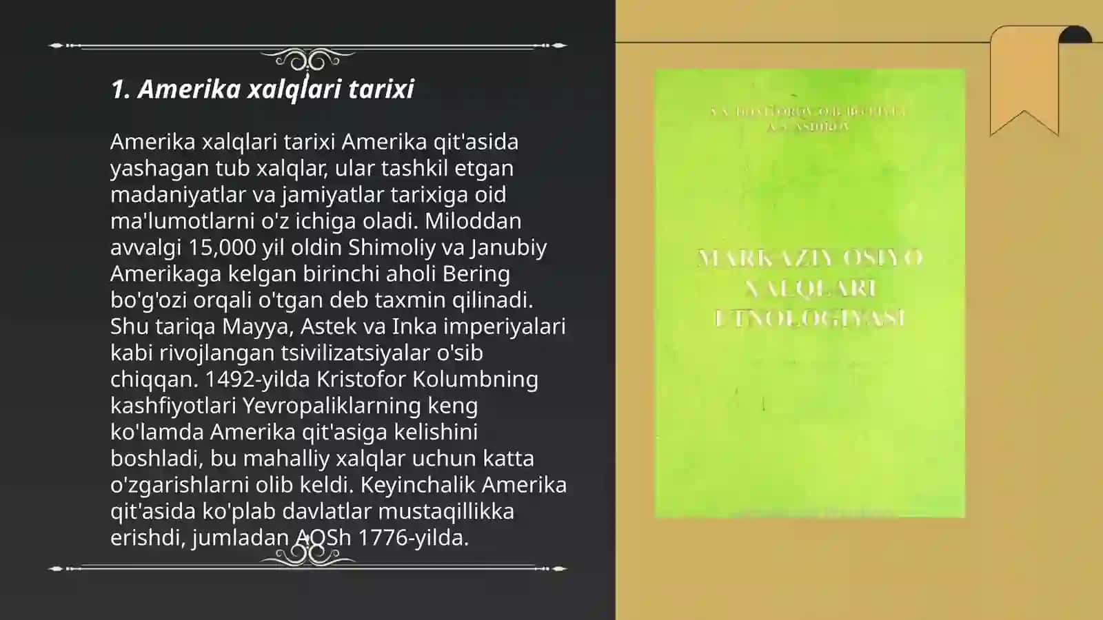 Amerika xalqlari etnologiyasi 3