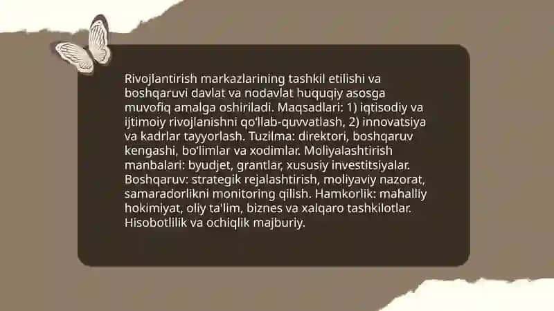 Rivojlantirish markazlarining faoliyati 3