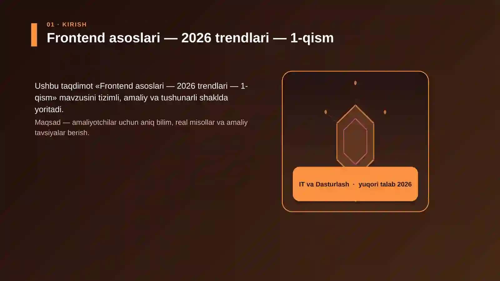 Frontend asoslari — 2026 trendlari — 1-qism 3