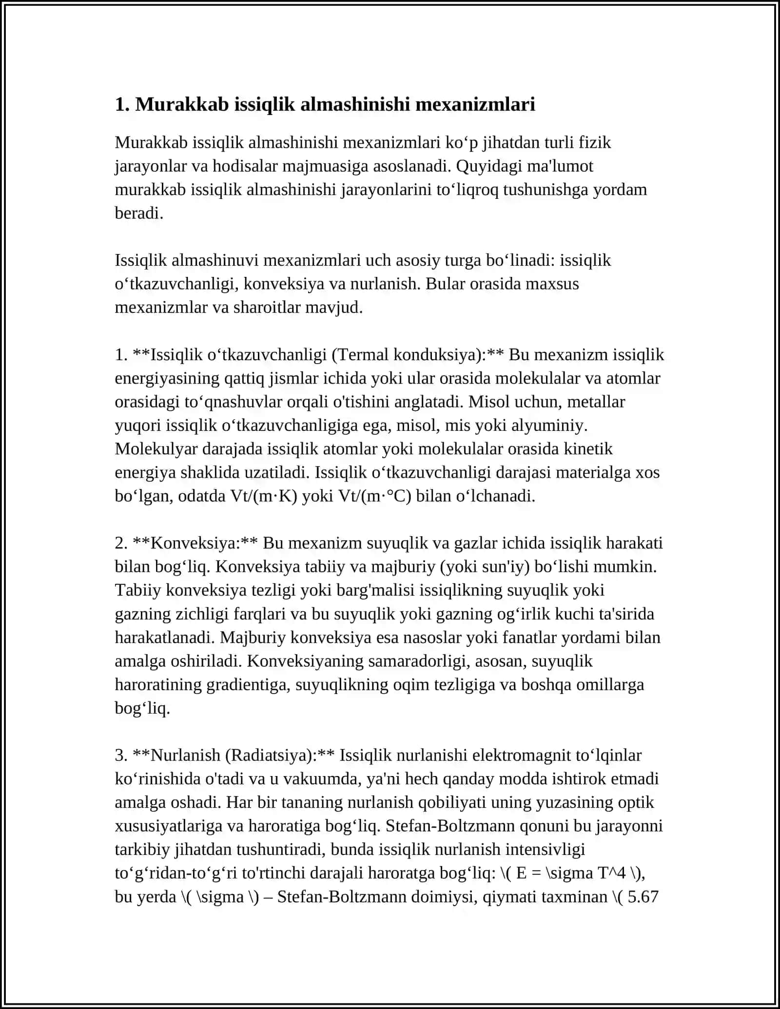 MURAKKAB ISSIQLIK ALMASHINISH JARAYONLAR 3