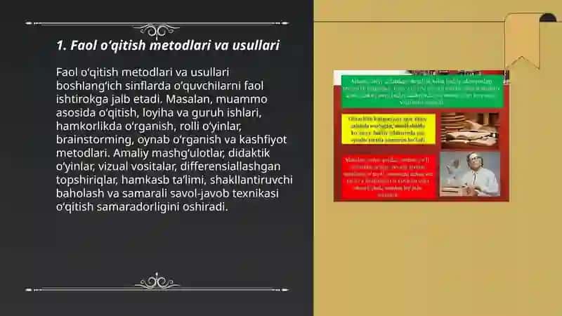 Faol oʻqitish metodlari va usullari 3