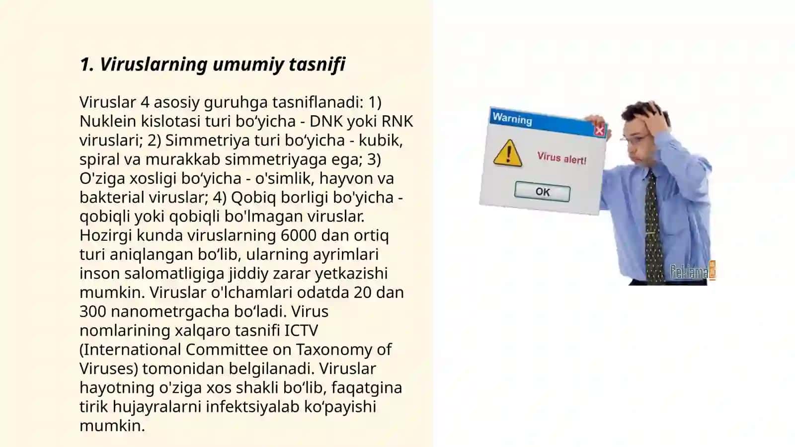 Viruslarning zamonaviy klassifikatsiyalari 3