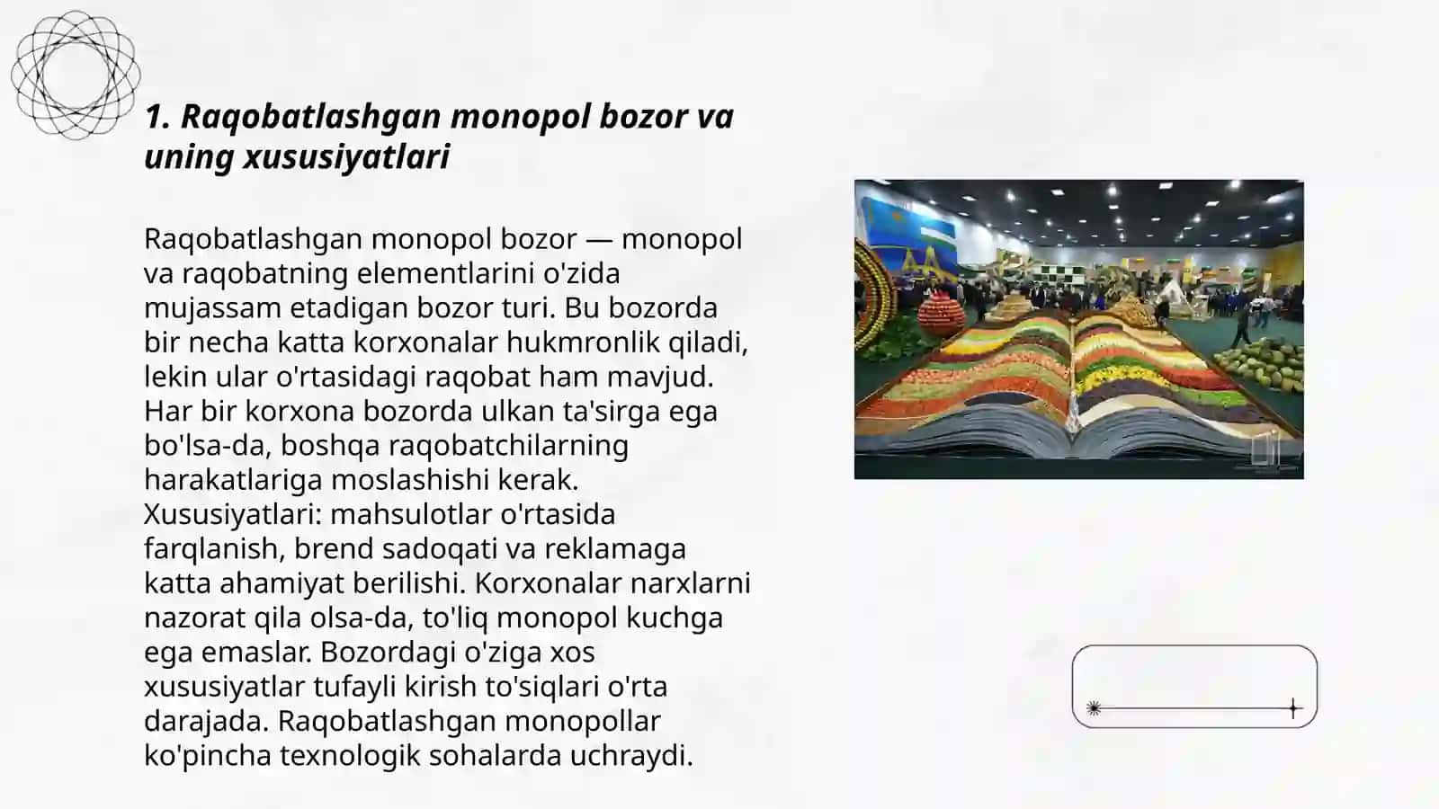 Raqobatlashgan monopol bozor 3