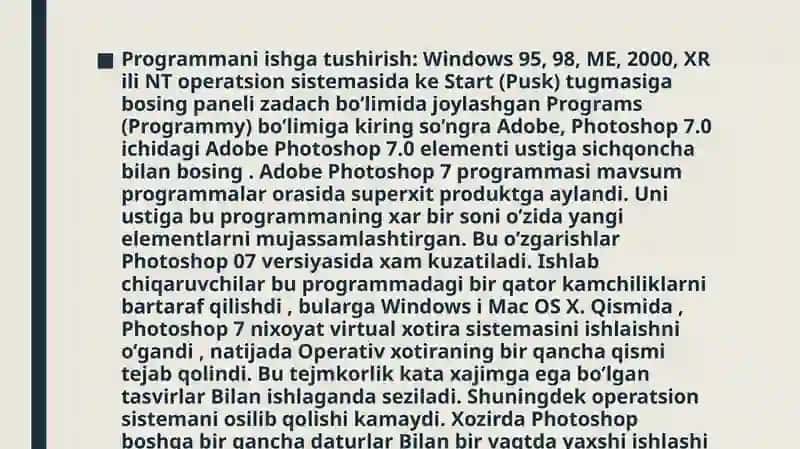 Adobe Photoshop dasturida tasvirlar hosil qilish va ularni taxrirlash 3