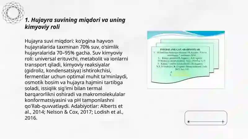 Hujayraning kimyoviy tarkibi 3