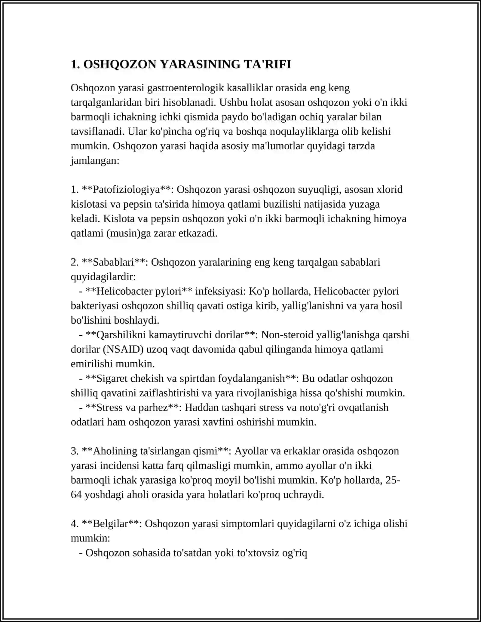 OSHQOZON YARASINI ETIYALOLOGIYA VA PATOGENEZI 3