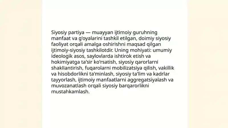 Siyosiy Partiyalar Tushunchasi 3