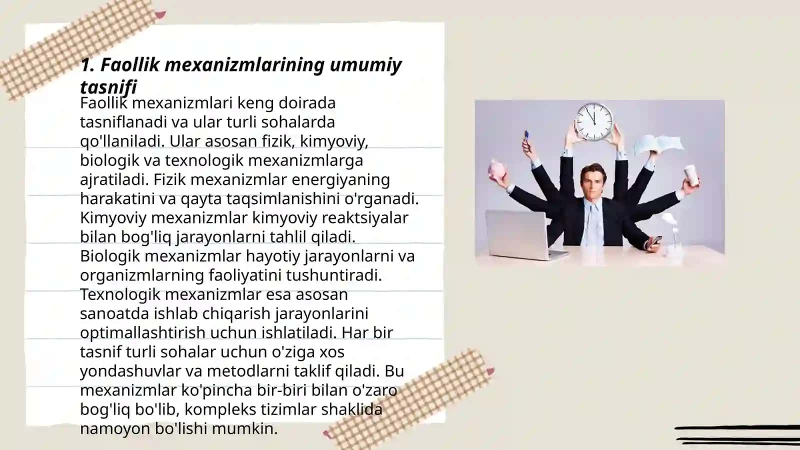 Faollik mexanizmlari tasnifi 3