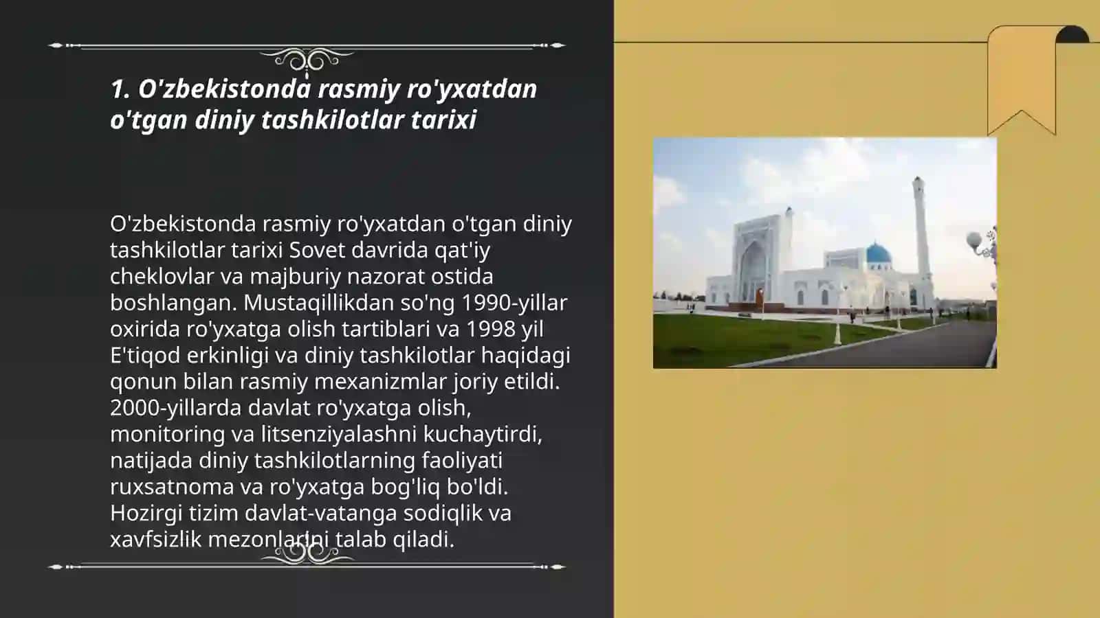 O'zbekistonda faoliyat yurituvchi diniy tashkilotlar 3
