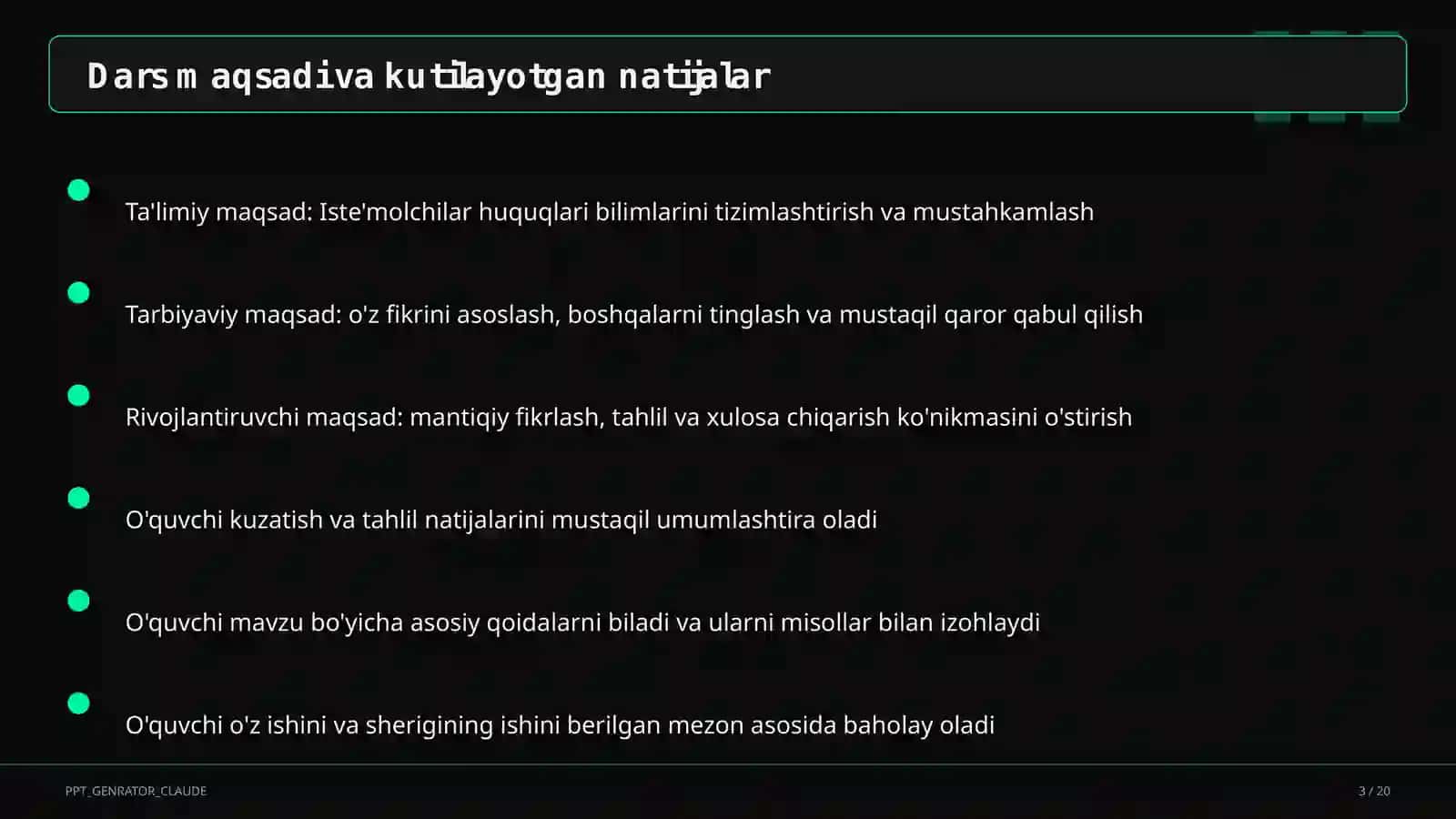 Iste'molchilar huquqlari (10-sinf) 3