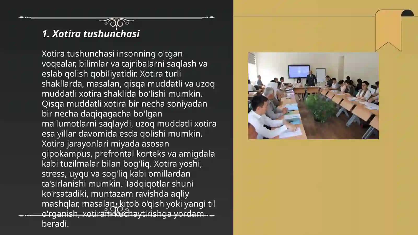 Xotira turlari va uning jarayonlari 3