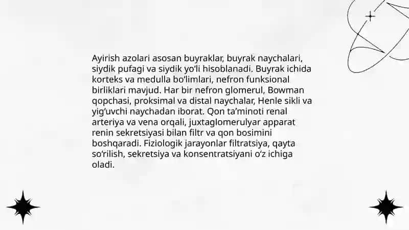 Ayirish azolarining tuzulishi 3