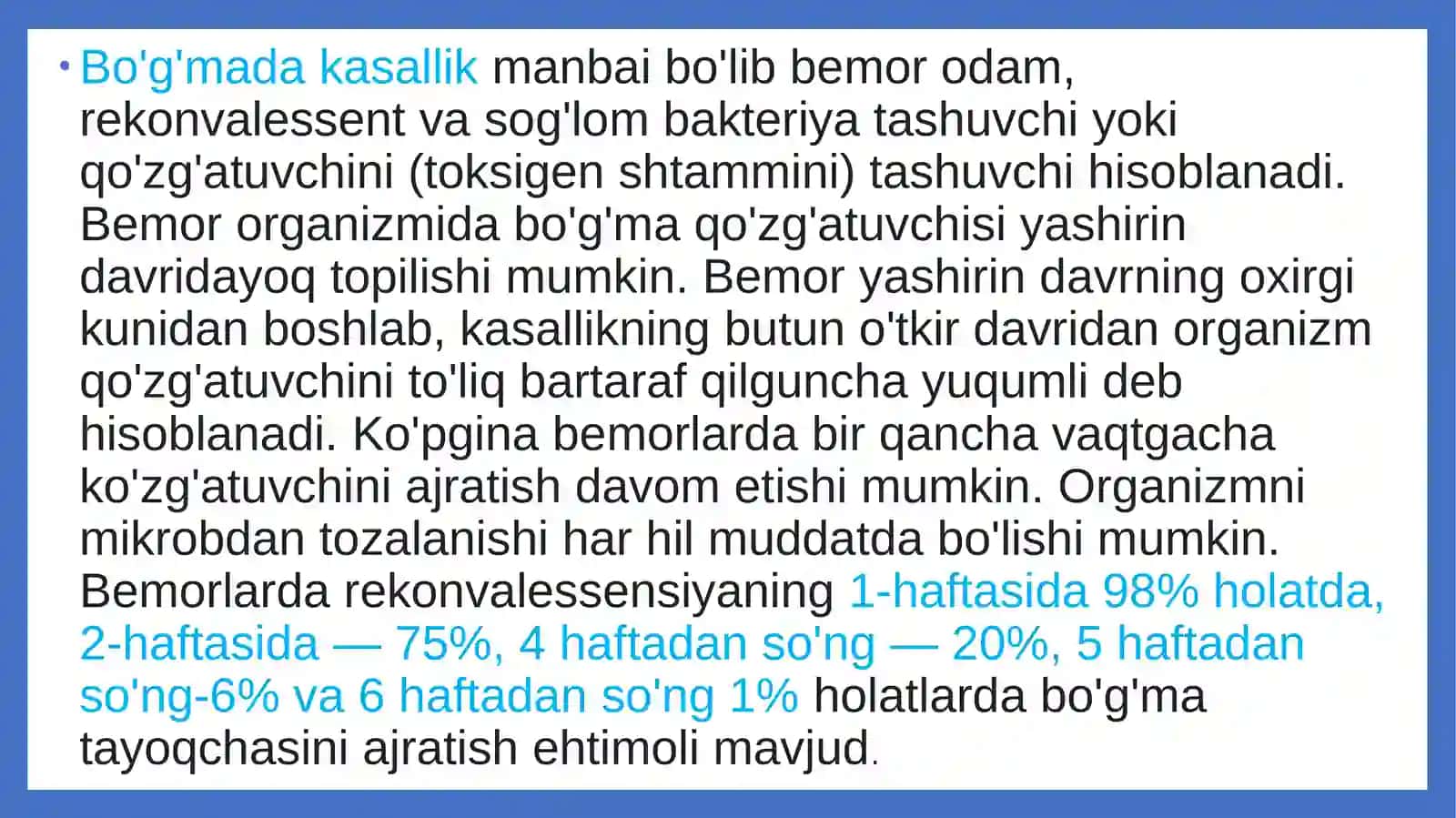 Havo tomchi kasaliklari Sil bo’g’ma ko’k yo’tal 3