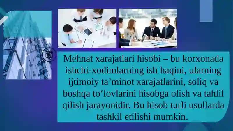 Mehnat xarajatlari hisobi 3