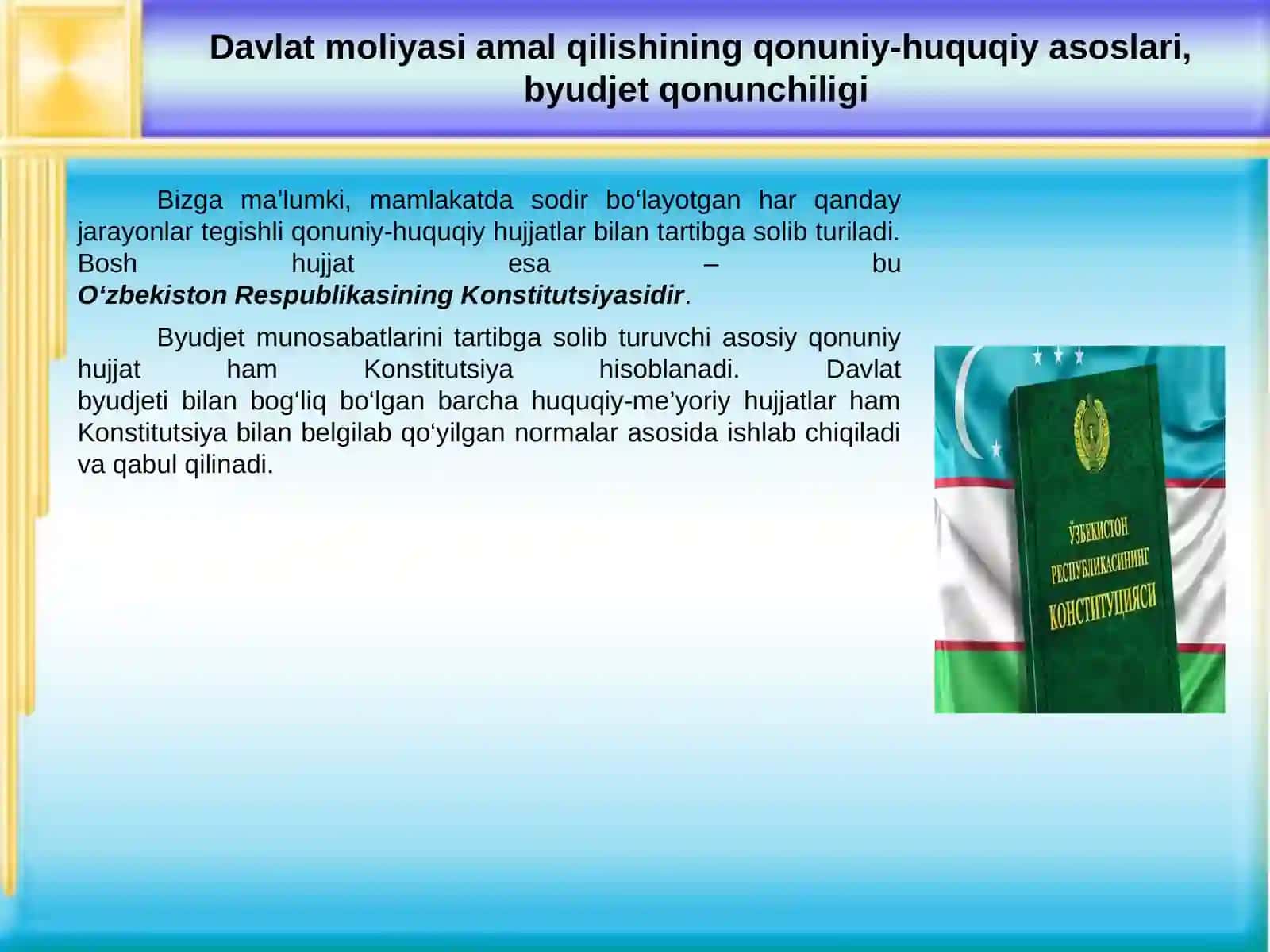 DAVLAT MOLIYASI AMAL QILISHINING HUQUQIY ASOSLARI 3