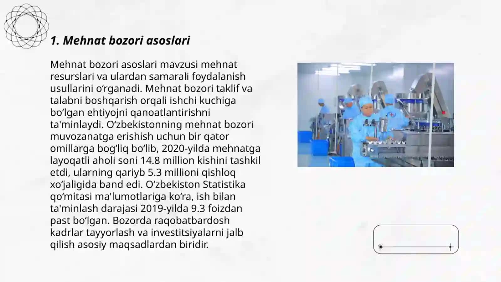 Mehnat bozori va mehnat resurslaridan foydalanish 3